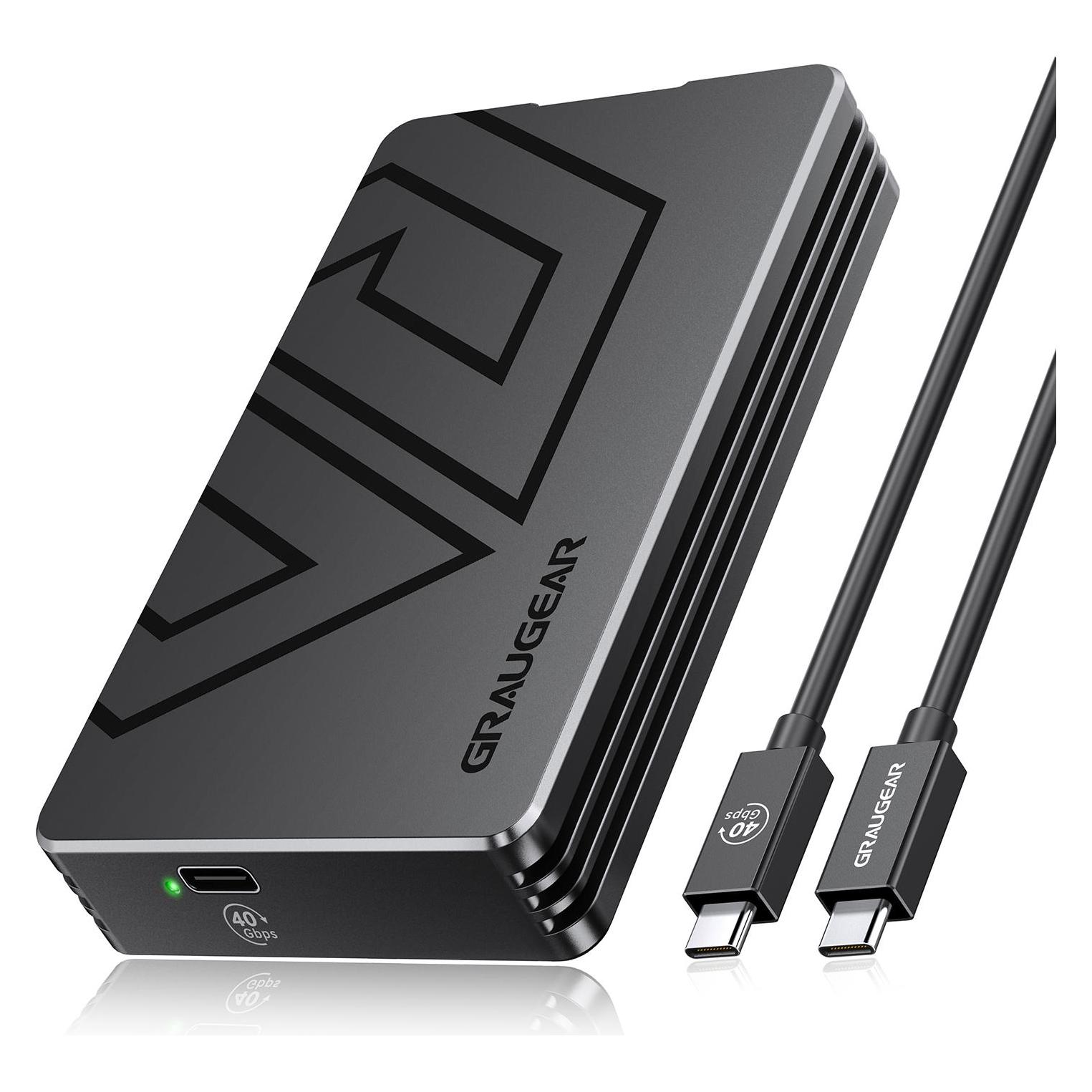 Graugear externes M.2-SSD-Gehäuse mit PCIe 4.0 USB-C (M.2) (G-M2U4-40G01)