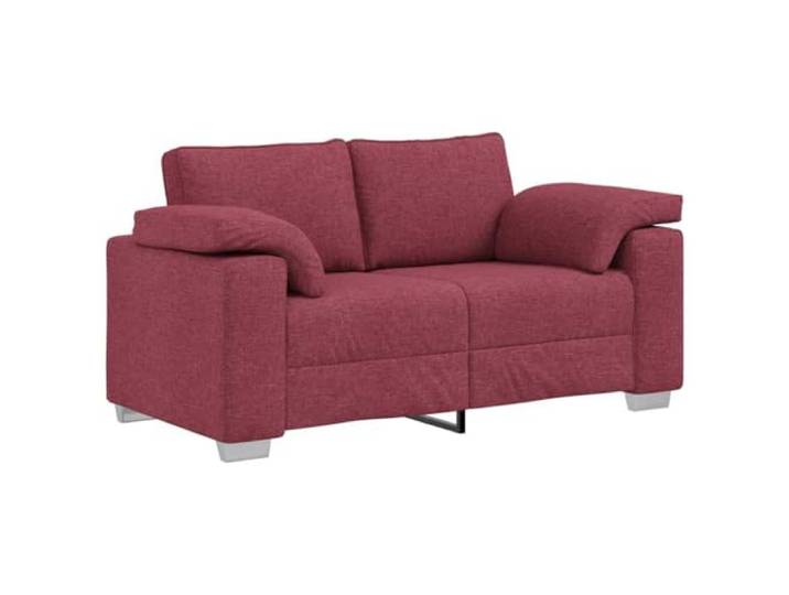 Makastle Zweisitzer Sofa Couch Weinrot 160 cm Stoff