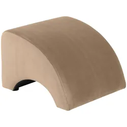 POLSTERHOCKER Kajsa Samtvelours sand