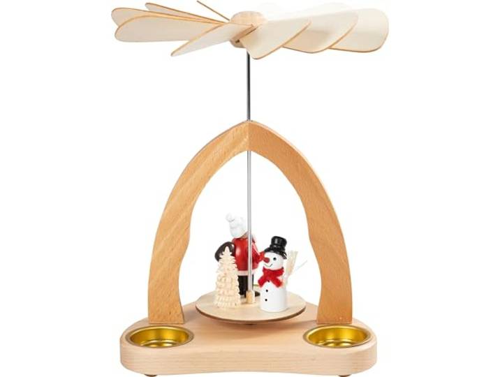 SAICO Original Tischpyramide Weihnachts- und Schneemann