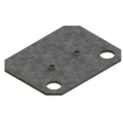 Unterl.pl. Unterlegpl. f. Unterlegplatte Fuß verz. 2 x 76 x 58mm
