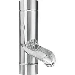 Zink-Regenwasserklappe 100mm, mit Edelstahlsieb