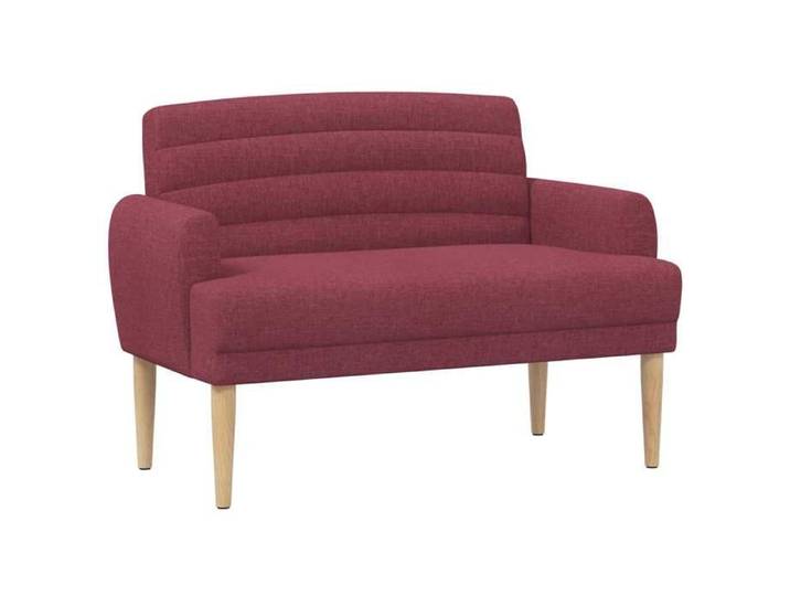 Elégance - Chic Banc d'entrée - Canapé love seat - avec capitonnage - en boutons - Bordeaux - Tissu - 116x67x80cm_0671736