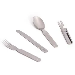 Outdoor Essbesteck Edelstahl 4-teilig