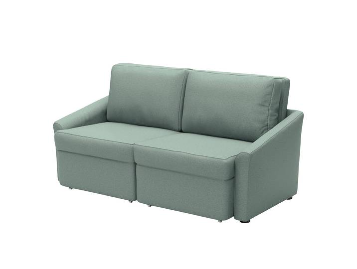 Boxspring-Schlafsofa Befasy Grün/Mint Webstoff Bona 168 x 86 x 96cm Modern