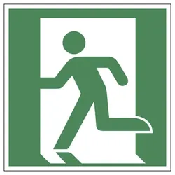LimarLite Rettungszeichen »Notausgang links (nur in Verbindung mit Richtungspfeil) [E001]«, 15x15 cm