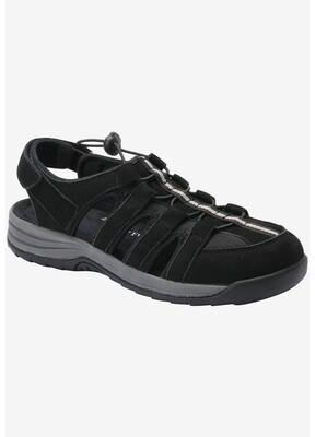 Women's Drew Element Sandals by Drew in Black Nubuck (Size 6 1/2 M)