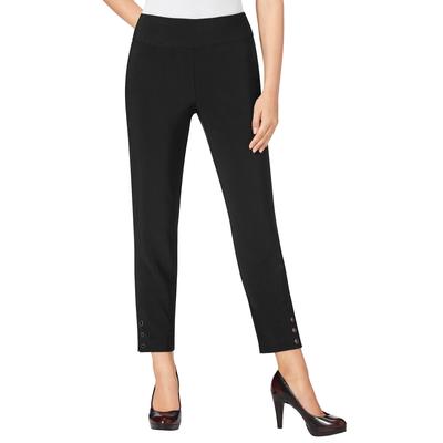 7/8-Hose LADY, Damen, Gr. 52, Normalgrößen, schwarz, 83% Polyester, 13% Viskose, 4% Elasthan, unifarben, 7/8-Länge, Hosen 7/8-Hose