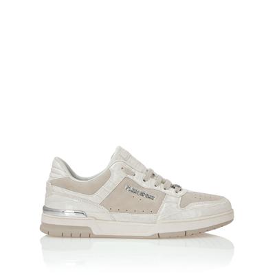 Sneaker PLEIN SPORT "Low-Top-Sneaker", Damen, Gr. 39, Normalschaft, weiß (01, weiß), Schuhe Sneaker