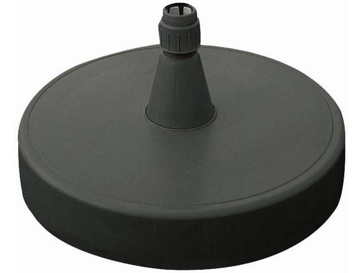 Ambia Garden Sonnenschirmständer, Anthrazit, Kunststoff, wetterbeständig, Einsätze für unterschiedliche Rohrstärken, Sonnenschutz, Sonnenschirmständer