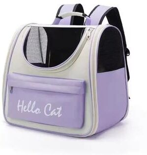 Inspired Living ComfortShield Cat Carrier Backpack For Travel & Outdoor Adventures purple