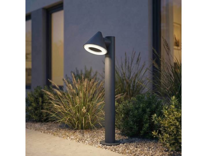 Wegeleuchte Soran Lindby, schwarz, Metall, Modern