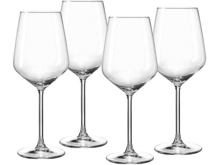 Weinglas RITZENHOFF & BREKER Rumba , transparent, B:9,5cm H:24,5cm Ø:9,5cm, Glas, Trinkgefäße, Weinglas, Burgunderglas im 4er Set, je 650 ml