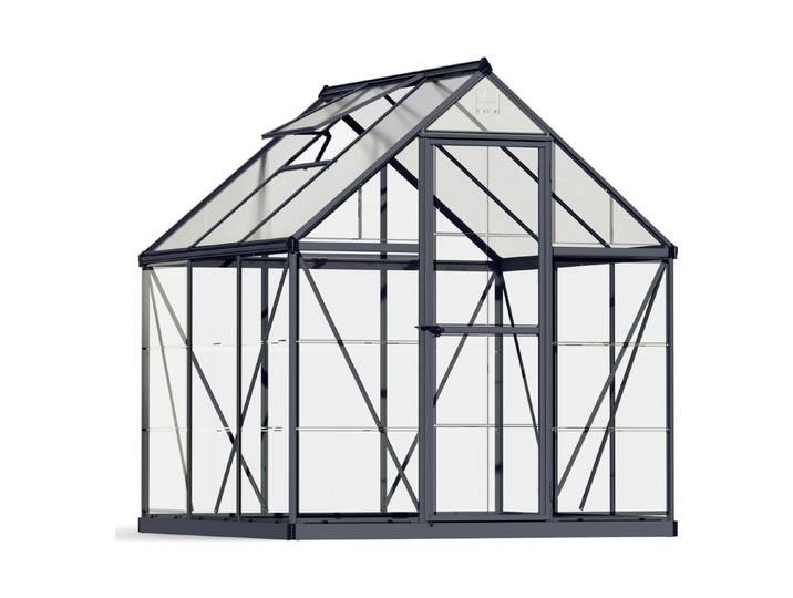 Palram Gewächshaus Hybrid Anthrazit 2 × 2 m