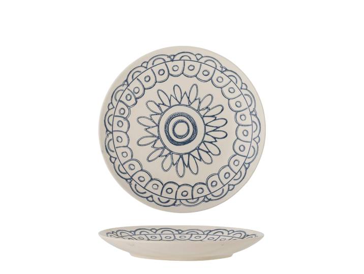 Bloomingville Maple borden Ø20cm blauw set van 6 stuks - 82061607