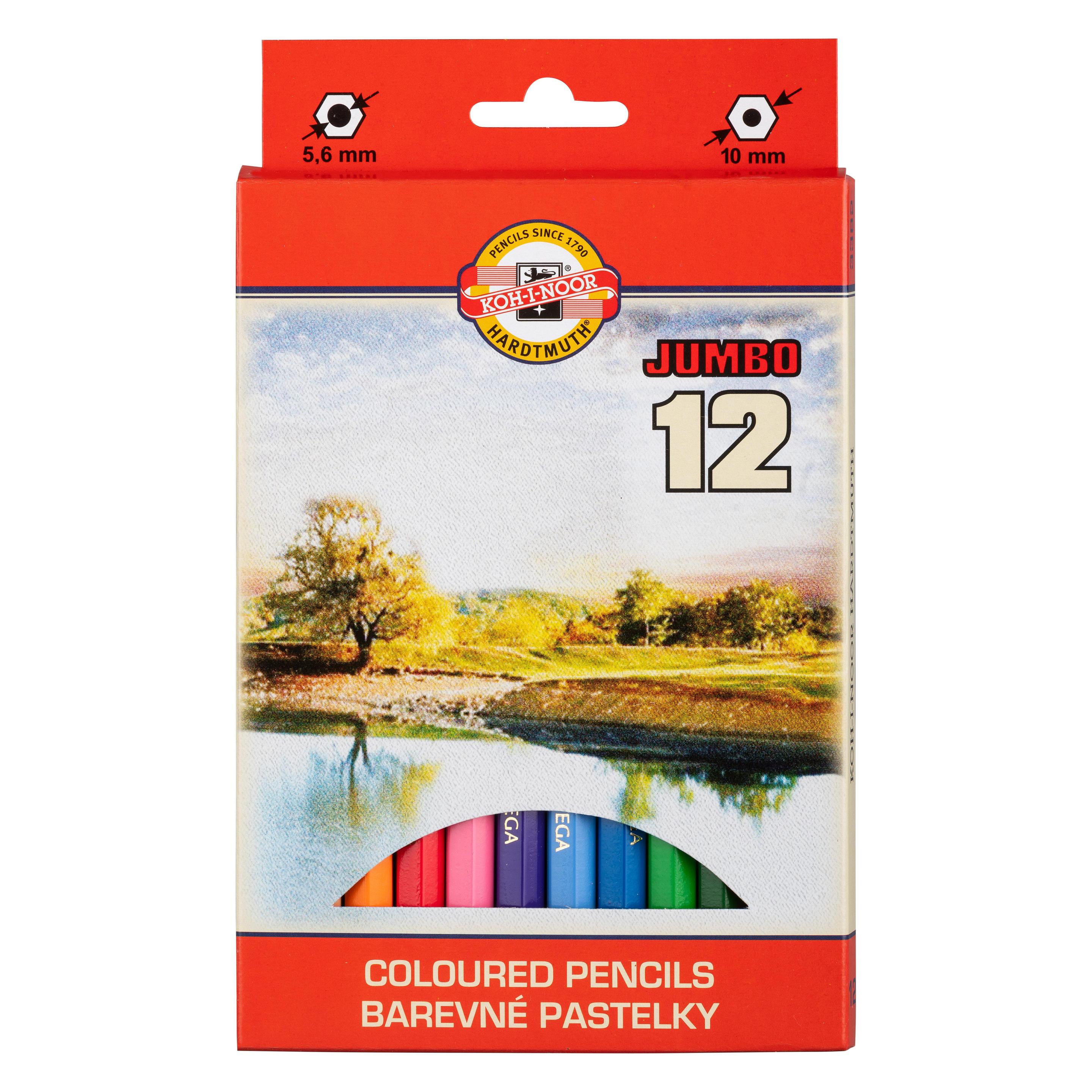 Koh-i-Noor Omega Jumbo Buntstifte 12 Farben (12x) (49844518)