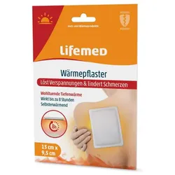 Lifemed Wärmepflaster, 9,5 cm x 13 cm, weiß 132 Stück