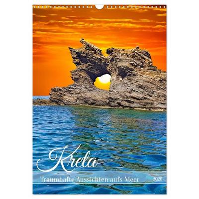 Kreta - Traumhafte Aussichten aufs Meer (Wandkalender 2026 DIN A3 hoch), CALVENDO Monatskalender