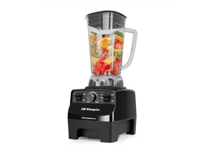 Orbegozo BV 9650 - Profi-Standmixer, AC-Motor von hoher Leistung, Tritan-Behälter von 2 Liter, BPA-frei, 30.0000 Umdrehungen pro Minute, 1500 W, elektronischer Regler, achteckiges Messer aus Edelstahl