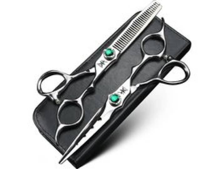 XUANFENG VG10 Staal Smaragd Schroef Zilver Haarschaar Kapper Knipschaar en Nagelschaar