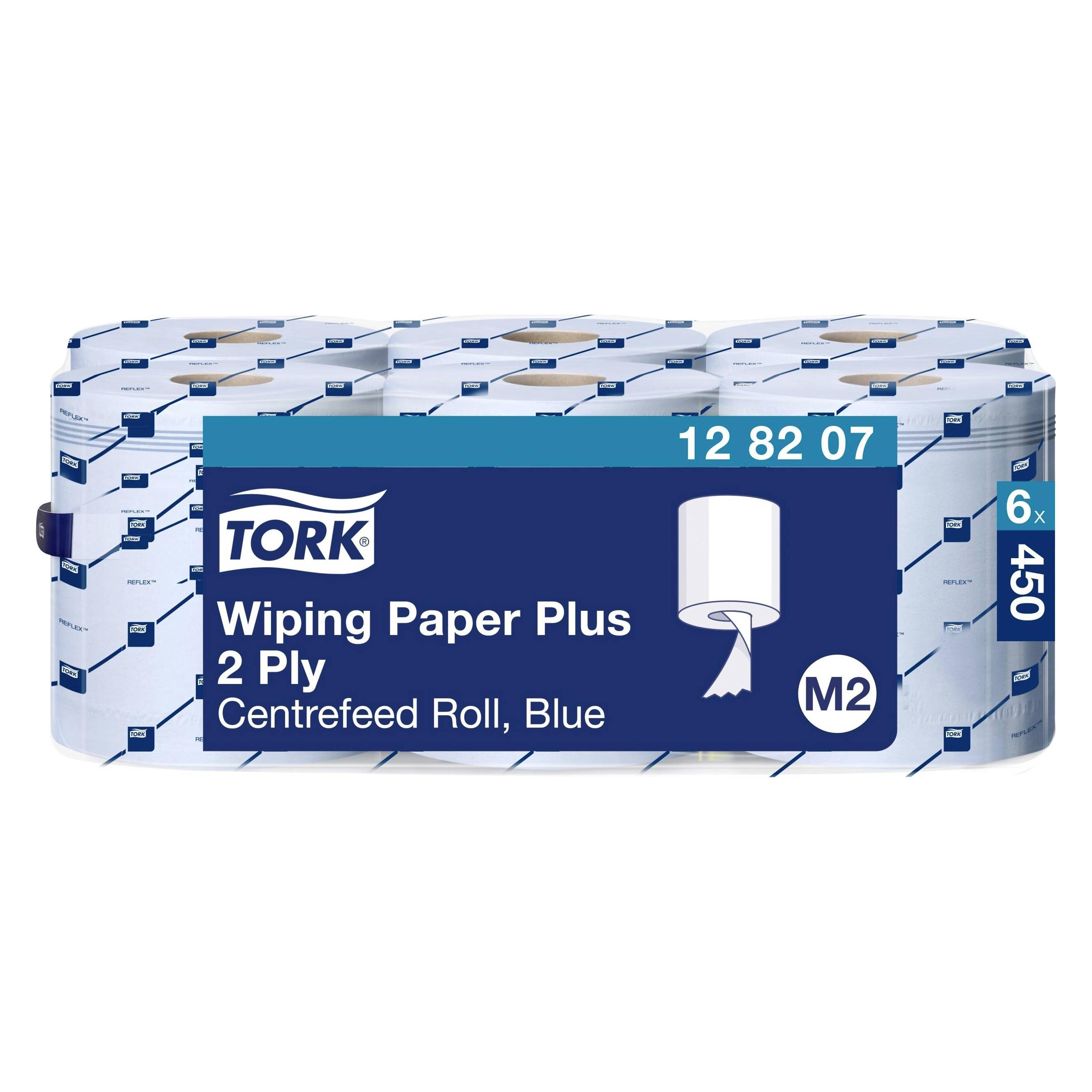 Tork Wiping Paper Centre Roll Blue 6x157 (6x) (128207)