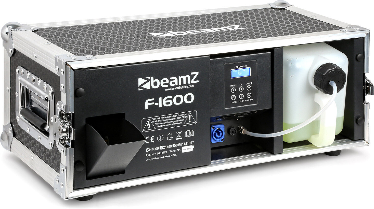 Beamz F1600 Pro Faze Maschine Im Flightcase