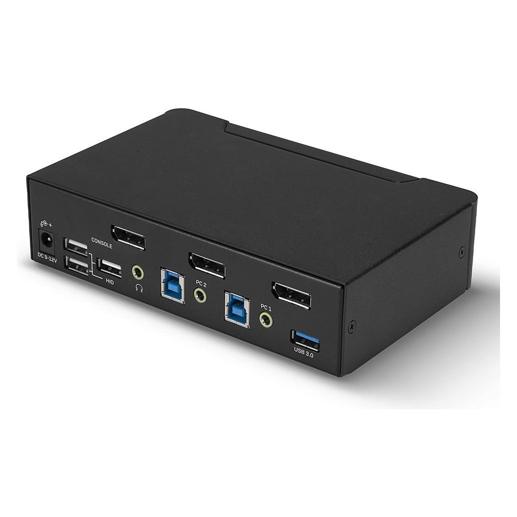Lindy 2 Port DisplayPort 1.4 USB 3.0 KWM switch (39312)