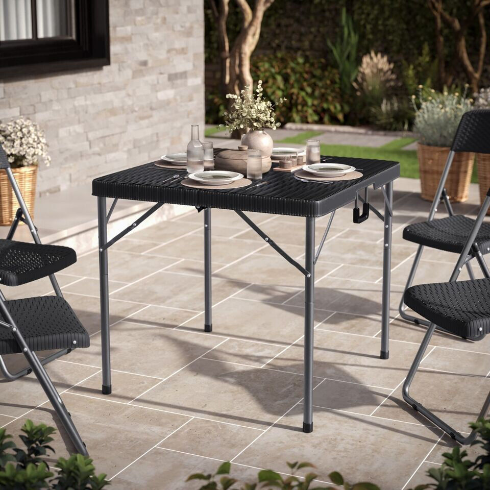 17 Stories Pradhyun 80cm Folding Table 73cm H X 80cm L X 80cm D