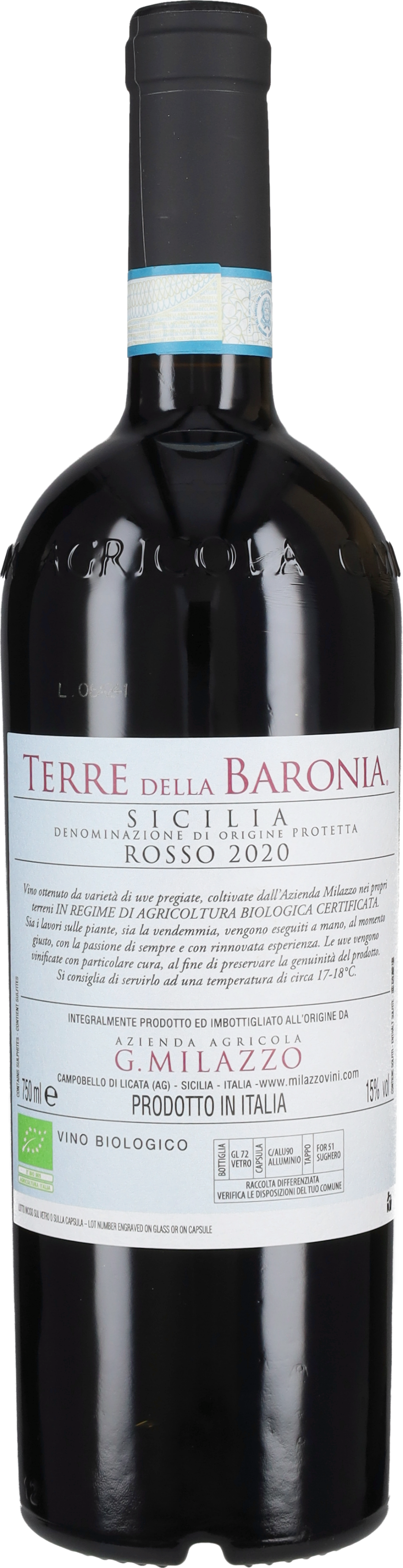 Terre della Baronia' Rosso Milazzo 2021