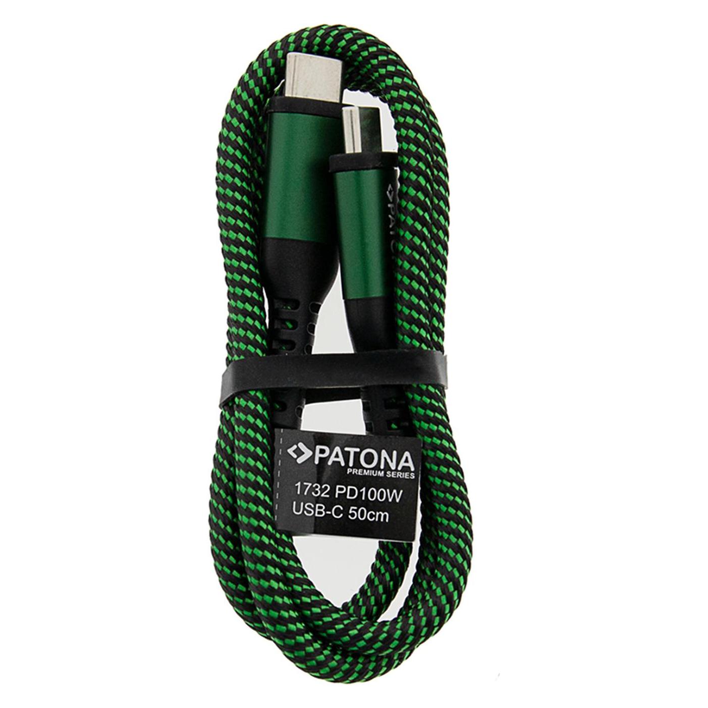 Patona USB C - USB C (0.50 m, USB 2.0, 100 W) (1732)