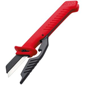 CIMCO Kabelmesser 120064, 135 mm, mit Kunststoffgriff, Schutzkappe & Wechselklinge