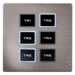 Showtec Wall Panel Remote for TR-512 Install/Pocket Silver front panel, Lichtsteuerung
