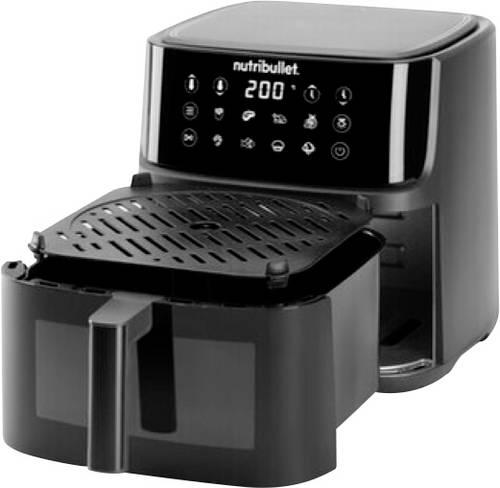 NUTRiBULLET NBA0811DG Heißluft-Fritteuse 8 l Timerfunktion, BPA-frei Dunkelgrau