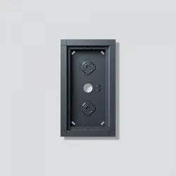 SIEDLE Gehäuse Aluminium innen/außen anthrazit GA 612-2/1-01 Außengewinde