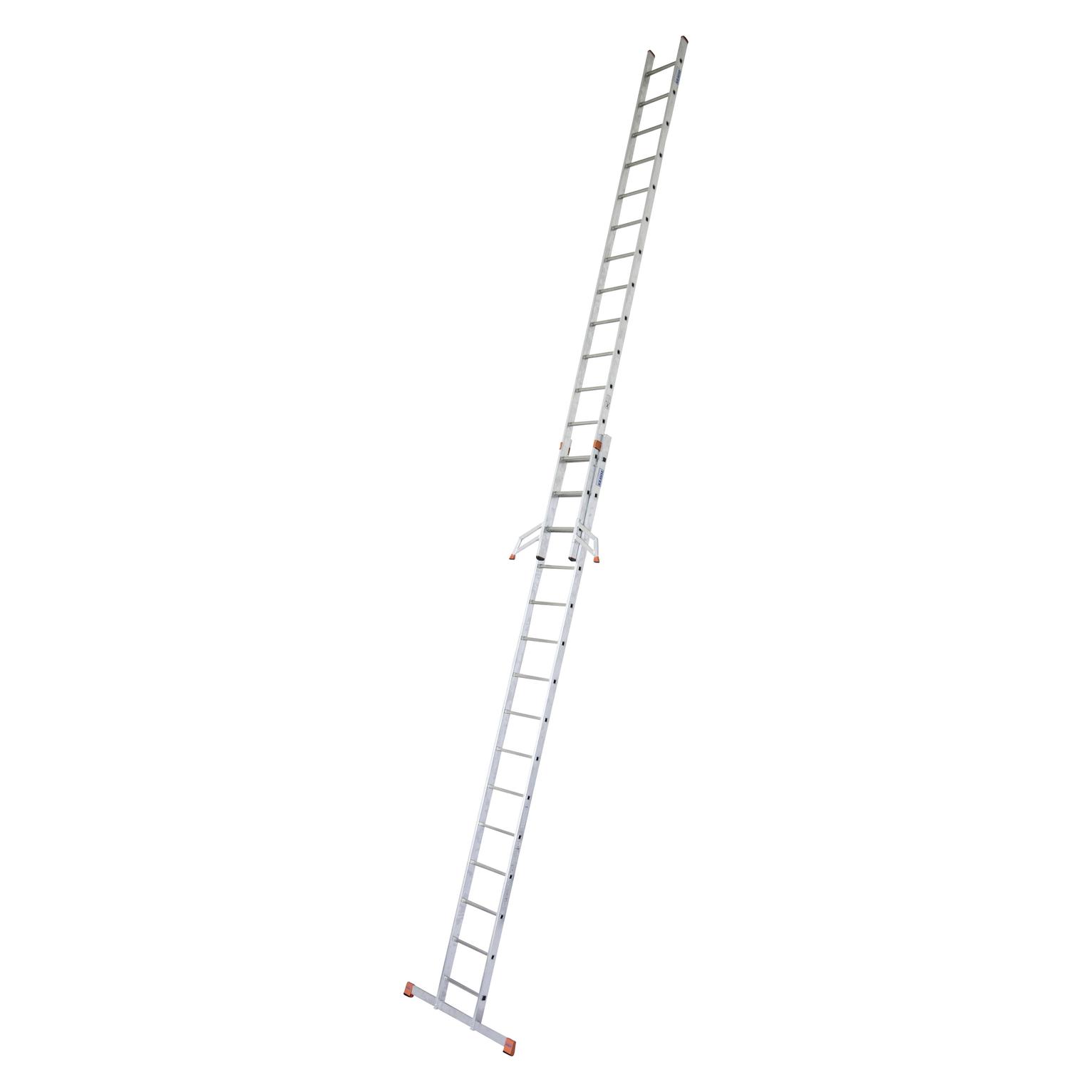 Krause Schiebeleiter MONTO Fabilo alu 30 Sprossen, H: 440,0 cm (Regalleiter, 440 cm) (129321)
