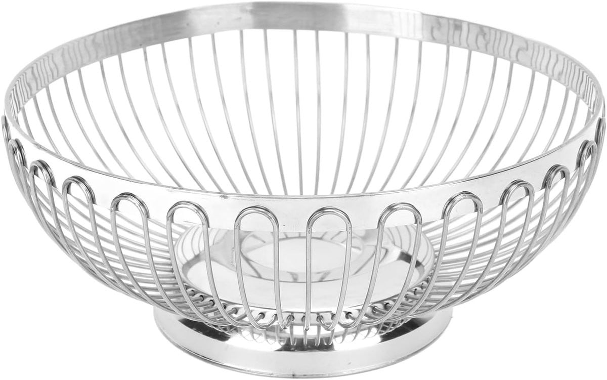 Fruitmand Serveerschaal Zilver 26 cm