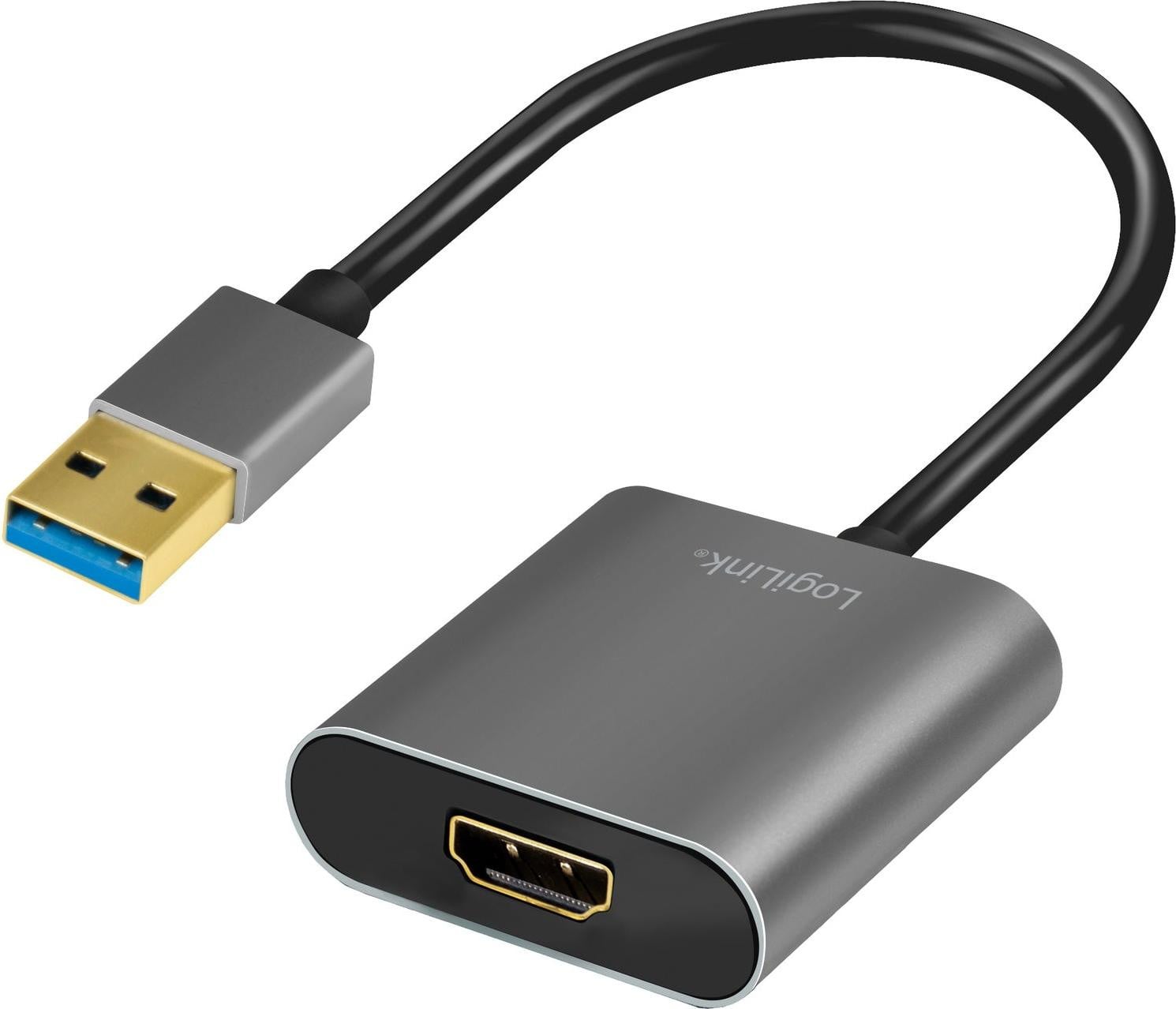 LogiLink USB 3.0 naar HDMI-adapter, 1080p, zwart