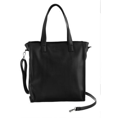 Shopper ANISTON ACCESSOIRES "Nynke", Damen, Gr. B/H/T: 32cm x 41cm x 11cm, schwarz, Polyurethan (PU), unifarben, Taschen Shopper, Handtasche Umhängetasche Tragetasche