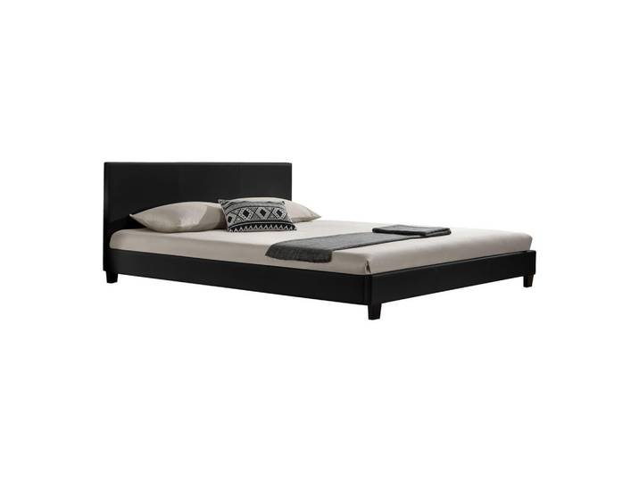 Corium Polsterbett Albacete, Schwarz, Textil, 180x200 cm, Schlafzimmer, Bett, Polsterbetten