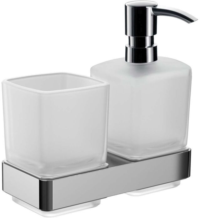 Emco Loft Glashalter 053100100 chrom, Glashalter und Flüssigseifenspender
