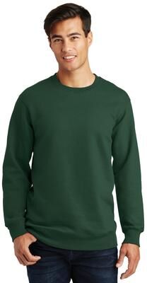 Port & Company PC850 Fan Favorite Fleece Crewneck Sweatshirt in Forest Green size 4XL   Cotton