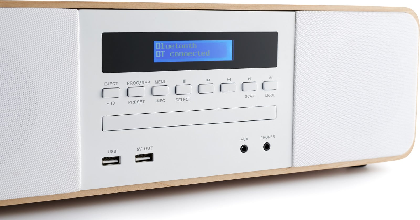 Thomson MIC201IDABBT micro-systeem met Qi-oplaadstation, Bluetooth, CD, MP3, USB en DAB+, 60 Watt