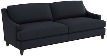 Cameron Leather Sofa - Navy Leather, Navy Fossil - Ballard Designs
