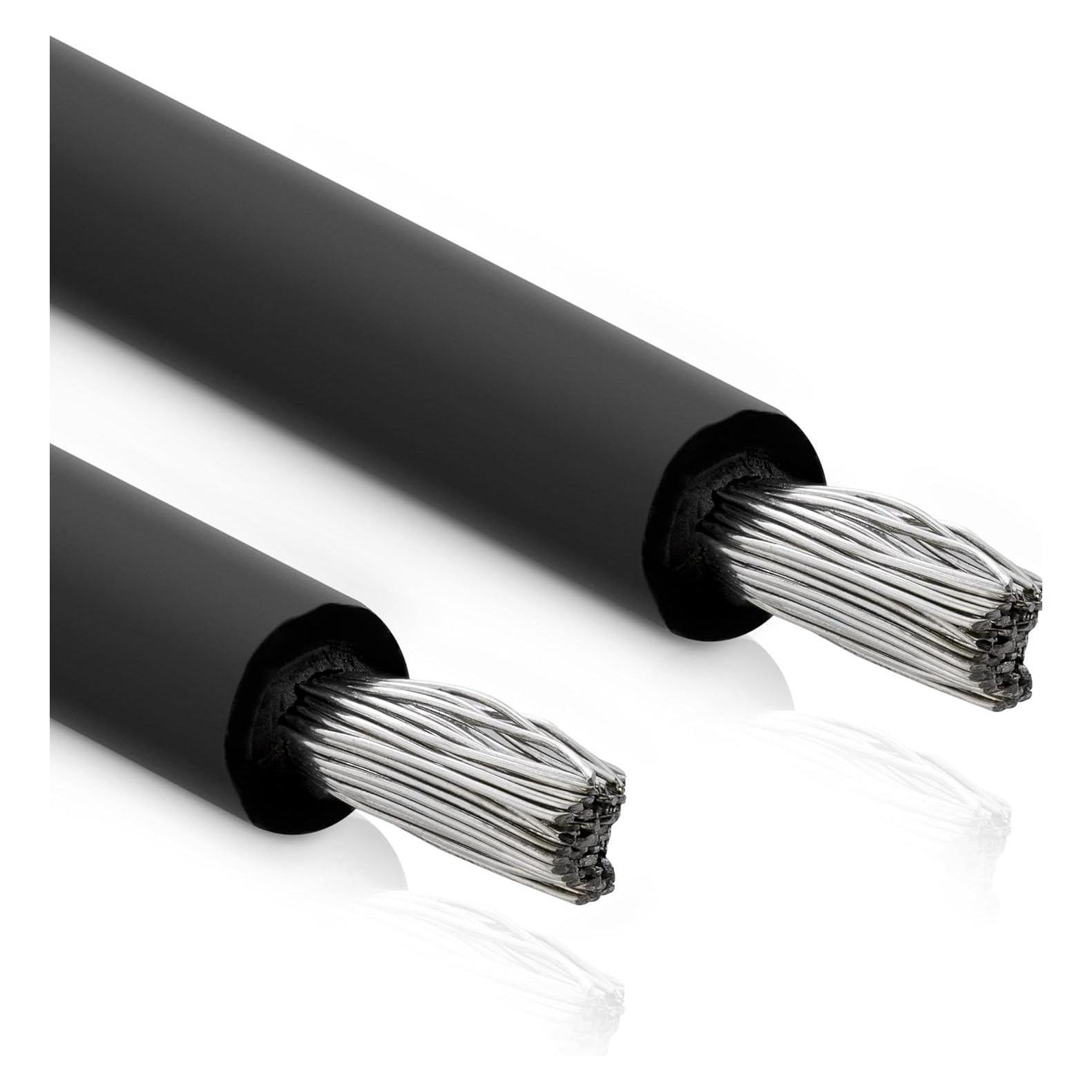 InLine Solar Installationskabel Meterware H1Z2Z2-K 4mm² schwarz 100m (Solarkabel) (94400S)