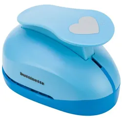 buttinette Jumbolocher XL "Herz", 75 mm