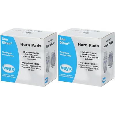 Sanditan Horn Pads f.Huf und Klaue vet. 2x 2x25 St Tücher