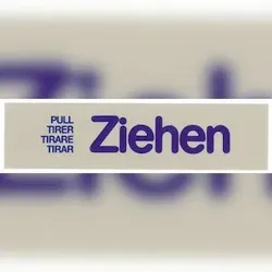 Contacto Wortschild ZIEHEN