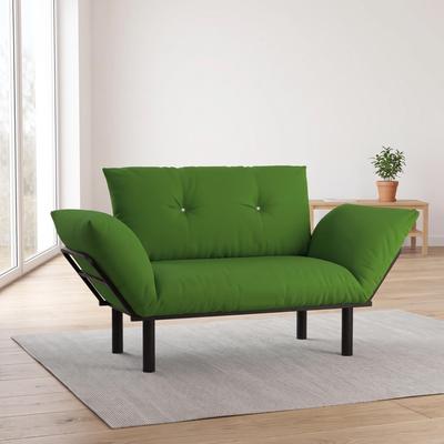 Furnia MASON Extra-wide Modern Loveseat with Metal Legs