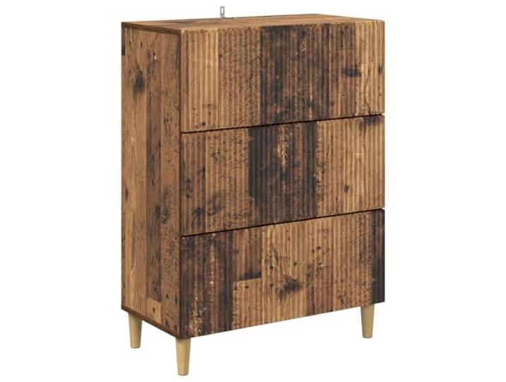 RJPLMFV Kommode Vintage 66 x 34,5 x 90 cm aus Ingenieurholz Geräumige Aufbewahrung, Retro-Stil, einfache Wartung, Montage zu zweit, vielseitiges Design