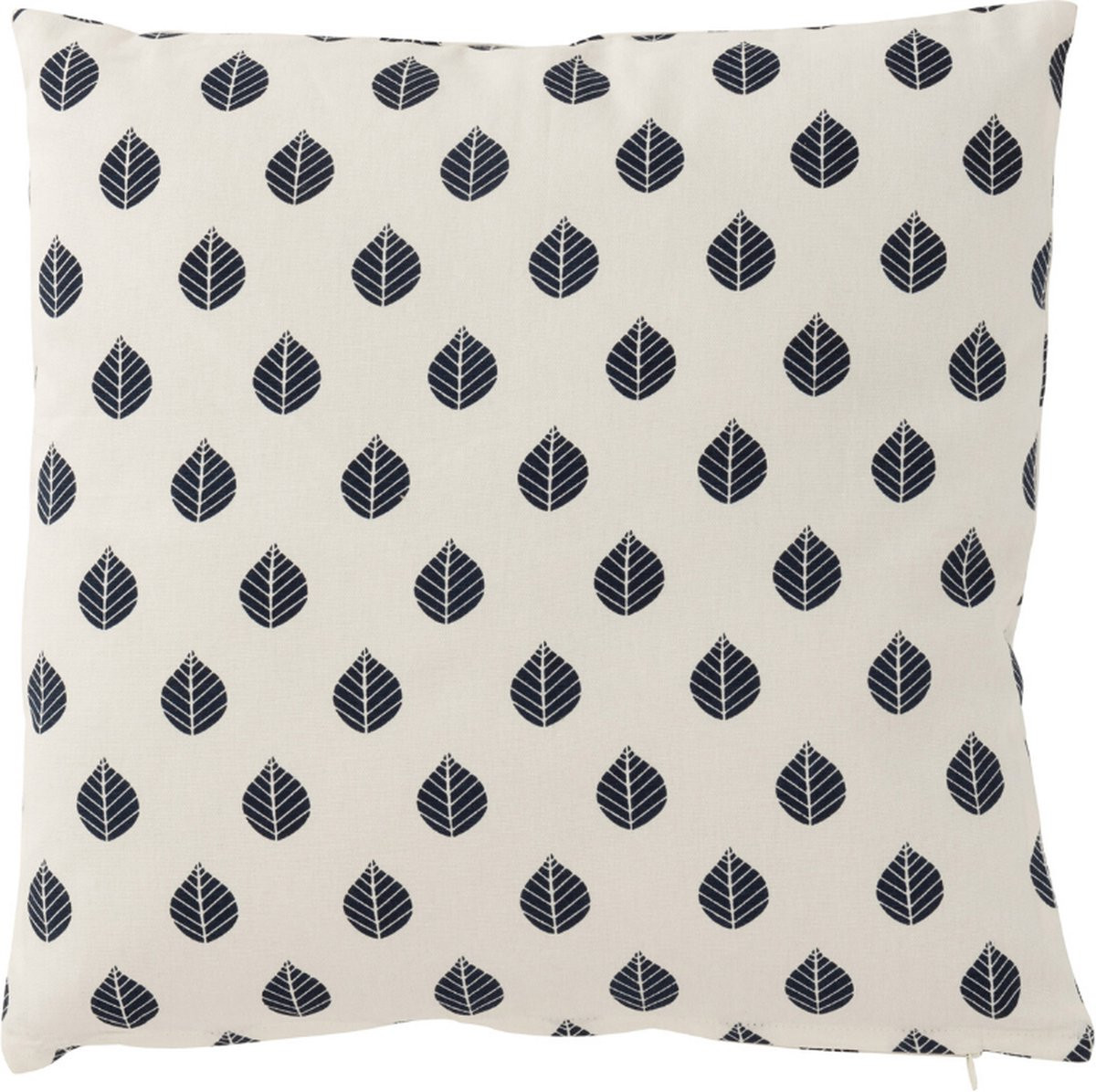 Dulaire Sierkussen Katoen Blauw/Wit 45x45 cm inclusief vulling